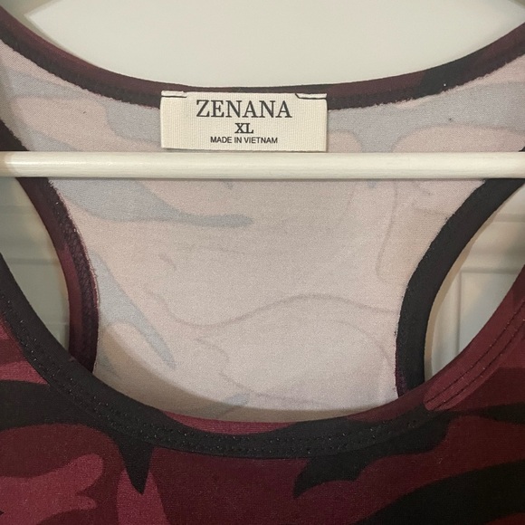 NEW Zenana Camouflage Racerback Bodysuit size XL - Picture 3 of 7